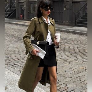 Olive Green Trench Coat